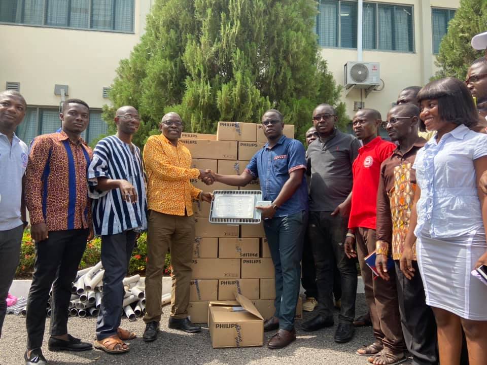 Dr Etuaful making the presentation