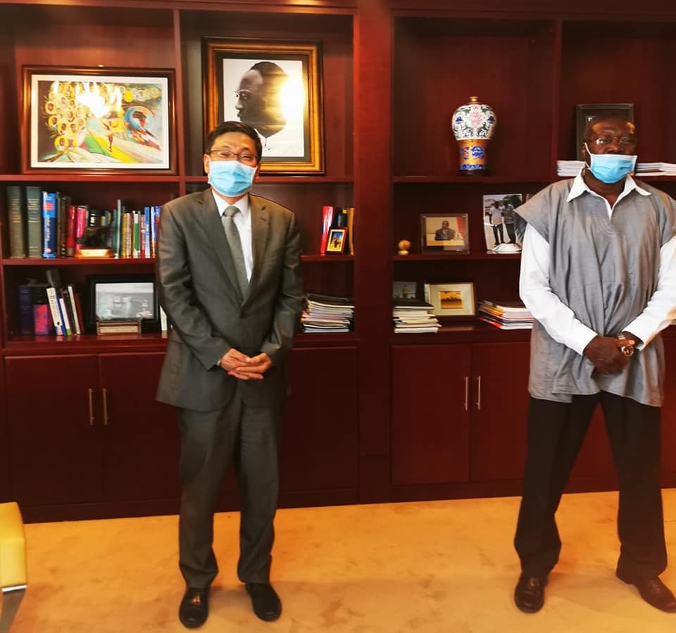 Ambassador Kwesi Quartey and Chinese Ambassador to the African Union, Amb. Liu Yuxi