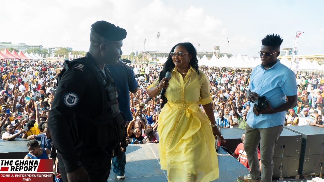 Nana Ama McBrown at The Ghana Report Jobs and Entrepreneurship Fair